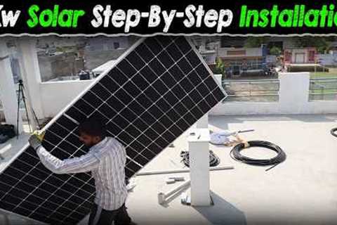 6Kw On-Grid Solar Complete Step-By-Step Installation for Home | Solar Panel Installation for Home