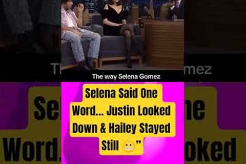 Selena Spoke Just One Word… Justin Dropped His Gaze, Hailey Froze 😳”