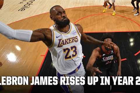 LEBRON JAMES THROWS DOWN THE HAMMER IN YEAR 23 💥