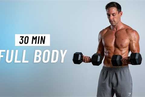 30 Min Full Body Dumbbell Workout – Tone & Strengthen at Home