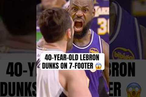 LeBron put 7'1 Luke Kornet on a poster 🔥
