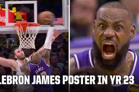 LeBron James lets Luke Kornet HEAR IT after a MASSIVE poster 🗣️ | NBA on ESPN