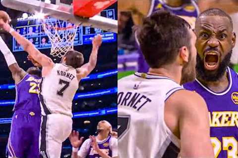 LeBron James’ INSANE Poster Dunk on Luke Kornet…Then Screams in His Face! 😳🔥