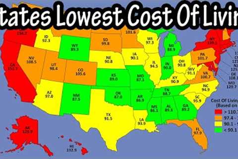 States With The Lowest Cost Of Living Index, Grocery, Housing, Utilities, And Transportation Index