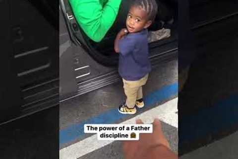 When Mom's gentle parenting doesn't work,The power of a Father discipline take effect.🤣