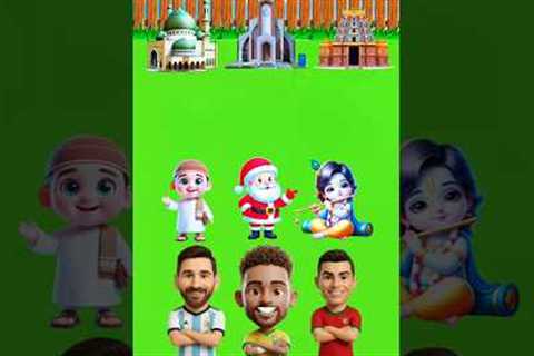 Did Messi Neymar Ronaldo choose the wrong Home? #cartoon #shorts #viral #ধাধা