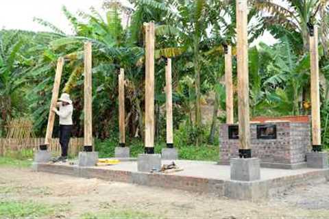 Raising the Kitchen - Erecting the Wooden Frame