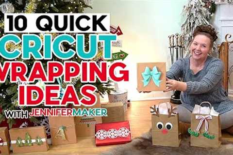 10 Quick DIY Cricut Gift Wrapping Ideas | Bags, Tags, Bows, And More!