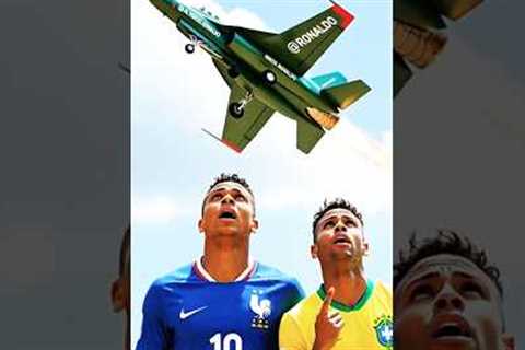 ✈️Ronaldo and Messi were mocked by Neymar and Mbappe #ronaldo #messi #ai #shorts #football #soccer