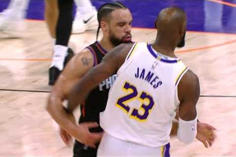 Dillon Brooks GETS EJECTED after this shot on LeBron 😱