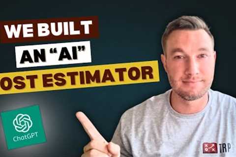 How We're Building a Custom AI Estimator for Construction Projects (Using GPT Tools)