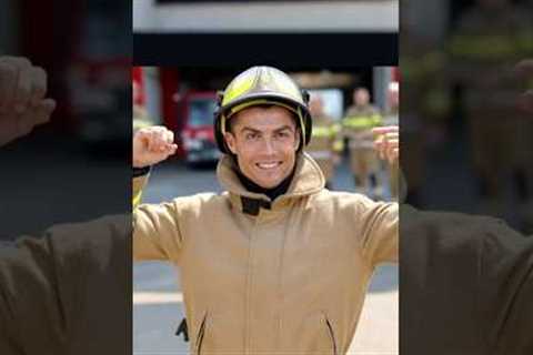 Ronaldo is a Firefighter! 🔥😱