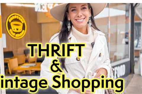 Goodwill Thrift Shop with Me - Summer Packing VLOG - Vintage and Antique Home Decor Haul on a Budget