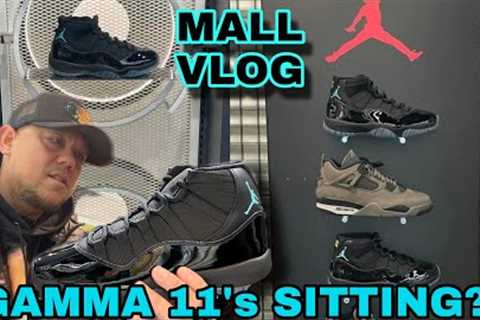 Gamma 11s sitting at the Mall, Jordan Sneaker Shopping Prank Vlog