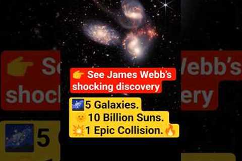 🔭 “5 Galaxies COLLIDE! James Webb Captures Rare Cosmic Crash 🌌 | Space news | cosmos | news..