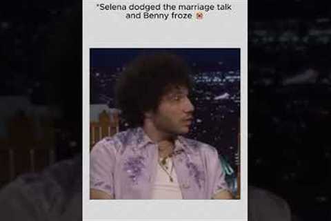 Selena dodged the marriage talk and Benny froze 😭💍❄️ #SelenaGomez #BennyBlanco #SelenaFamily