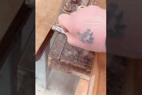Restoration of #antique #pictureframe #diy #woodworking #picture #frame #art #painting #restoration
