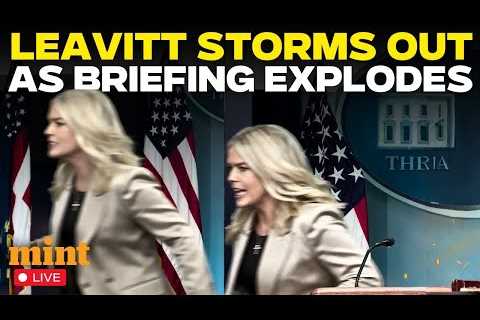 US News Live | ‘She Snapped!’ Karoline Leavitt’s Explosive Moment Caught LIVE | White House Briefing