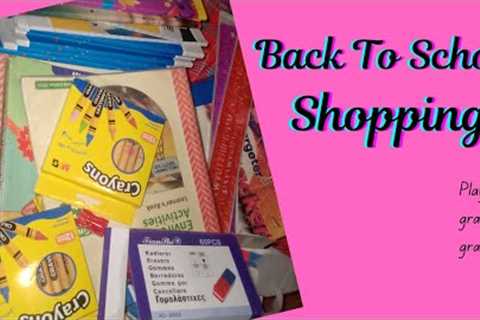 Back To School Shopping For 3 Kids |3rd Grade, 6th Grade, and Playgroup | Huge Haul!