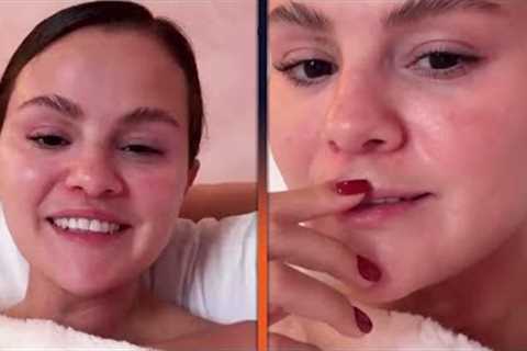 Selena Gomez REACTS to Being Asked About Her Mustache