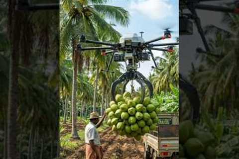 Drone Technology Revolutionizing Coconut Harvesting 🌴🚁