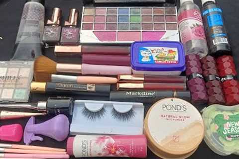 2:05 Minutes satsfying with Makeup unboxing pure sounds only|baba beauty box| 