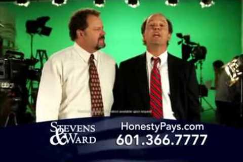 Funny personal injury lawyer ad lampooning silly attorney commercials; Stevens & Ward