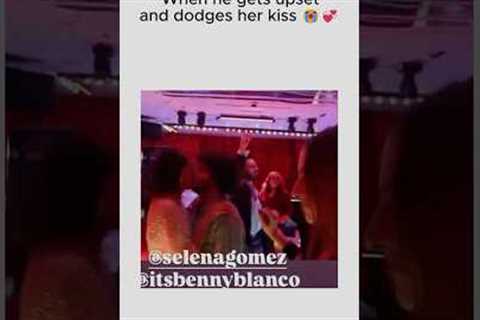 When he gets upset and dodges her kiss 😭💞#SelenaGomez #BennyBlanco #SelenaFamily