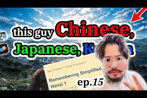 this guy learned chinese 🇨🇳 japanese 🇯🇵 korean 🇰🇷 in 15 days