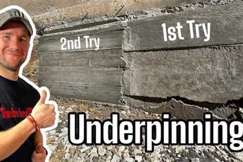 How to Underpin a Foundation! EASY DIY!