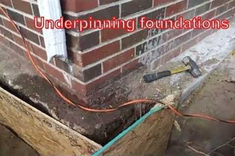 Underpinning Foundations - Diy underpinning footings method to stabilize settlement