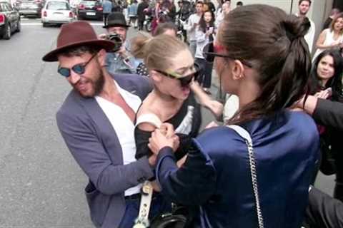 OFFICIAL VIDEO - FULL - Gigi Hadid gets attacked in Milan by a prankster and FURIOUSLY fights back