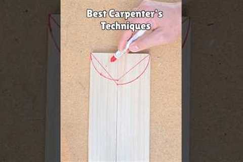 GENIUS Carpenter’s Trick for PERFECT JOINT Layout! 😳📐 #shorts #tricks #how