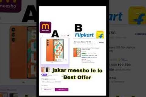 Best Offer Meesho Vs Flipkart #flipkart #meesho #best #online #shopping #app #explore #my #shorts
