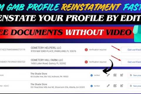 Free Documents & without video Full Guide 💯 | GMB Reinstatement From Suspension 🔓