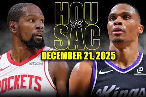 Houston Rockets vs Sacramento Kings Full Game Highlights – December 21, 2025 | NBA Season