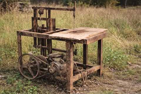 From A Rusted Machine In the Grass to Like-New | Antique Scroll Saw Restoration