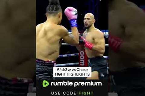 Andrew Tate VS Chase Demoor Fight Highlights #shorts #boxing #trending #fighting