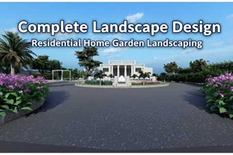 Complete Landscape Design Walkthrough | Residential Home Garden Landscaping