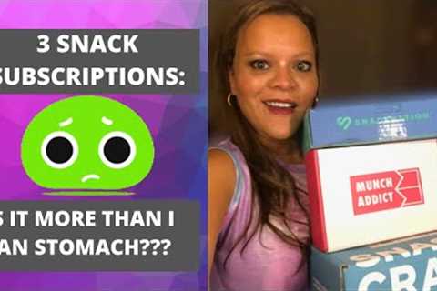 Snack Subscriptions August 2020 | SnackNation, Munch Addict, Snack Crate