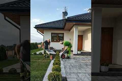 Modern Home Exterior with Satisfying Garden Design