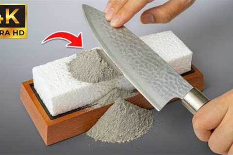 Millions Don’t Know This Secret! Styrofoam and Cement Sharpen Knives Better Than Whetstones!