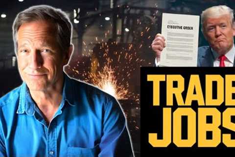 Mike Rowe WARNS of Skilled Labor Shortage as Trump Signs EO to BOOST Trade Jobs
