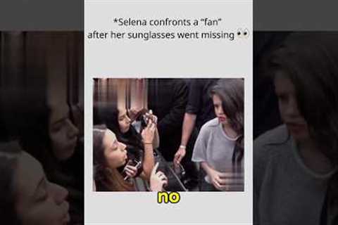 Selena confronts a “fan” after her sunglasses went missing 👀🕶️#SelenaGomez