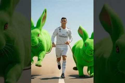 Cristiano Ronaldo with Donkey Holding “LIKE &amp; SUBSCRIBE” 😄 | Fun Football Edit