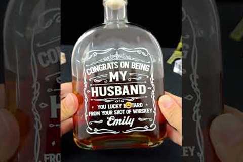 Toast our love with a personalized whiskey bottle #gifts #giftideas #giftforhusband #marriedcouples