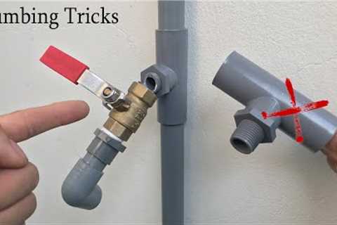 Plumber near me told me how to install valve on pvc pipes and fix broken thread without cutting pipe