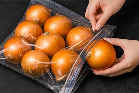 How to Store Onions for a Whole Year Without Rotting or Sprouting! | Tracy Tips