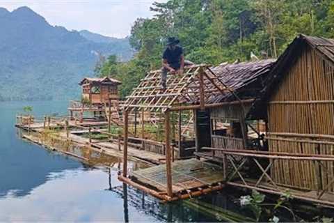 Build a giant floating farm out of bamboo on the water. Expand the kitchen and take care of pets.
