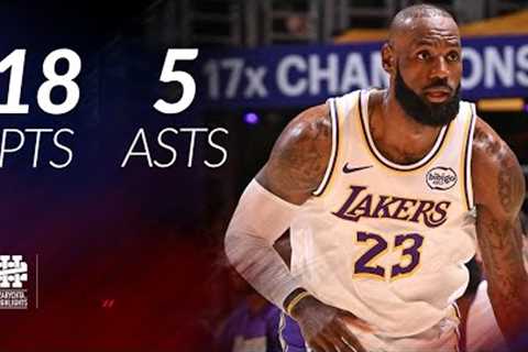 LeBron James 18 pts 5 asts vs Rockets 25/26 season